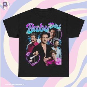 Baby Girls Pedro Pascal Vintage Y2K Shirt