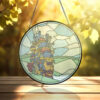 Howl Moving Castle Ghibli Glass Suncatcher