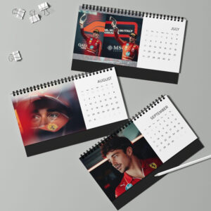 Charles Leclerc F1 Racing Desk Calendar