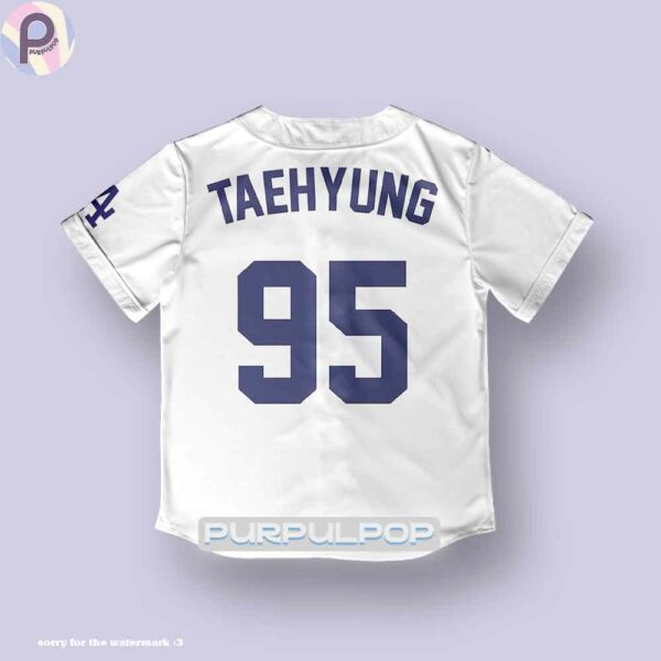Taehyung 7 Dodgers Baseball Jersey Shirt