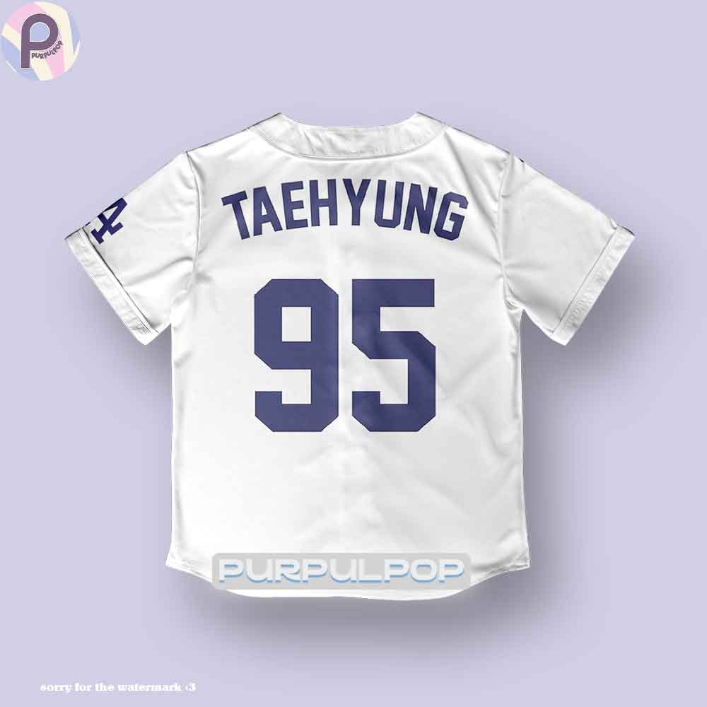 Taehyung 7 Dodgers Baseball Jersey Shirt Taehyung 7 Dodgers Baseball Jersey Shirt