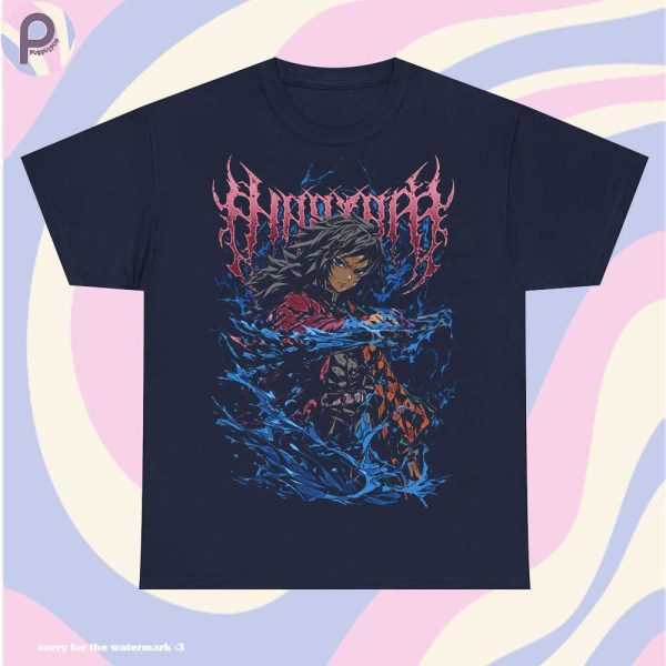 Giyu Tomioka Kimetsu no Yaiba Heavy Metal Shirt