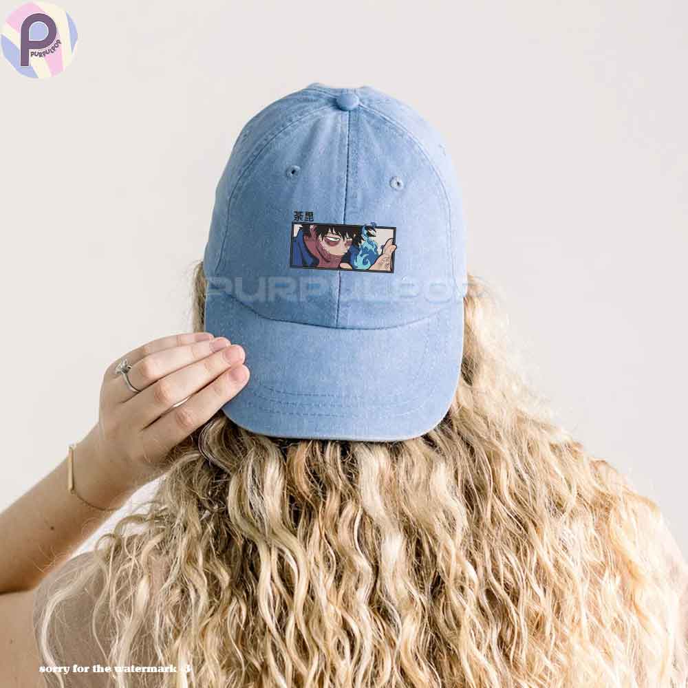 Dabi MHA Embroidered Washed Hat Dabi MHA Embroidered Washed Hat