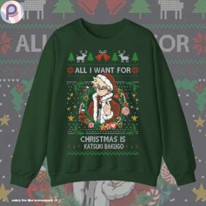 Katsuki Bakugo All I Want For Christmas MHA Shirt
