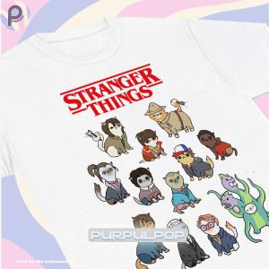 Stranger Things Cat Version Cute Chibi Shirt
