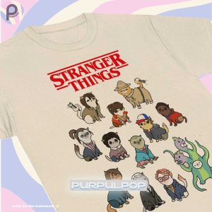Stranger Things Cat Version Cute Chibi Shirt
