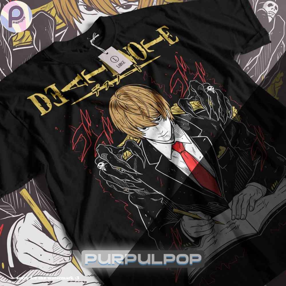 Death Note Light Yagami Horror Anime Manga Shirt Death Note Light Yagami Horror Anime Manga Shirt