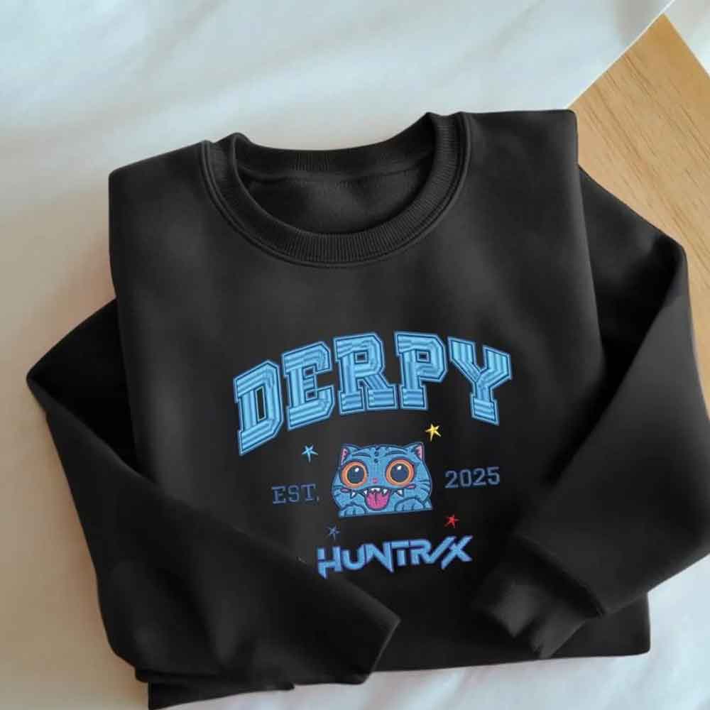 Kpop Demon Hunters Huntrix Saja Boys Embroidered Shirt Kpop Demon Hunters Huntrix Saja Boys Embroidered Shirt