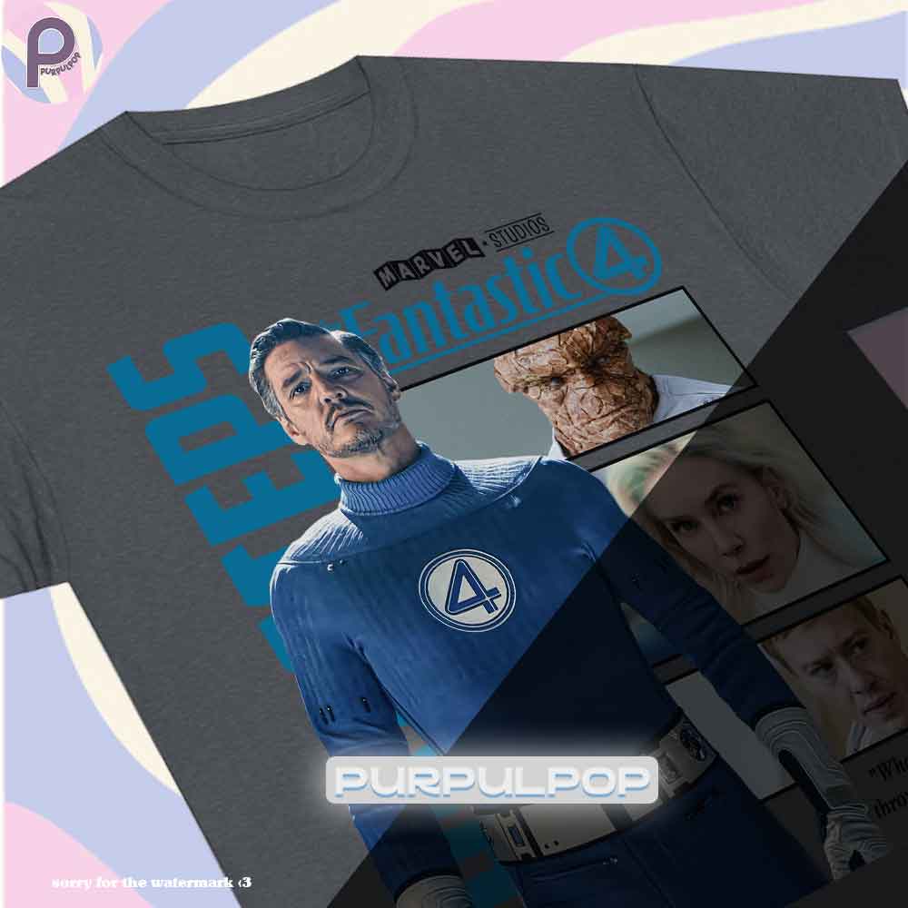 Fantastic Four First Step 2025 Movie Frame Shirt Fantastic Four First Step 2025 Movie Frame Shirt