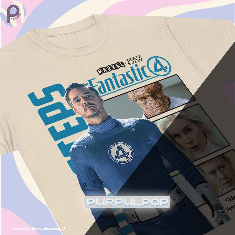 Fantastic Four First Step 2025 Movie Frame Shirt Fantastic Four First Step 2025 Movie Frame Shirt