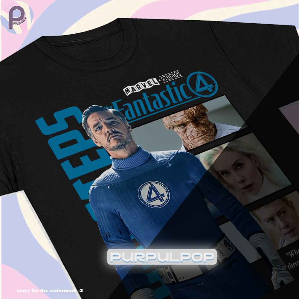 Fantastic Four First Step 2025 Movie Frame Shirt Fantastic Four First Step 2025 Movie Frame Shirt