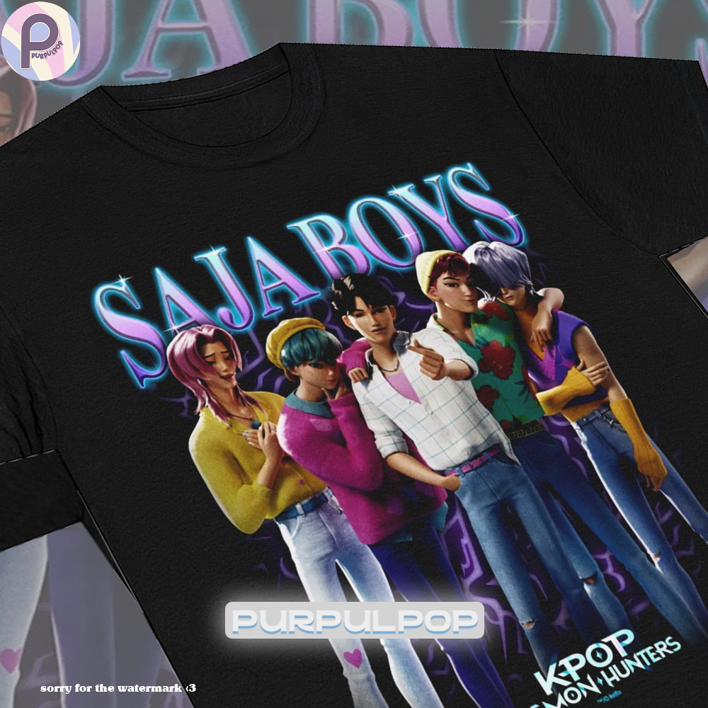 Saja Boys Kpop Demon Hunters Vintage Bootleg Shirt Saja Boys Kpop Demon Hunters Vintage Bootleg Shirt