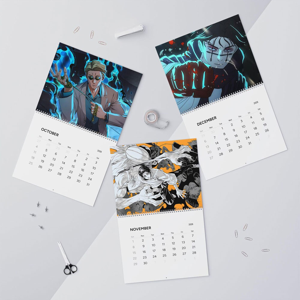 Jujutsu Kaisen 2026 Calendar Jujutsu Kaisen 2026 Calendar