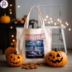 Stranger Things Jim Hopper Pumpkin Field Tote Bag