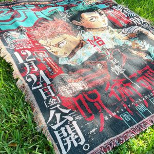 Gojo Satoru Jujutsu Kaisen Woven Blanket