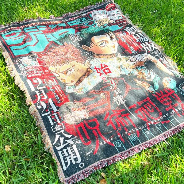 Gojo Satoru Jujutsu Kaisen Woven Blanket