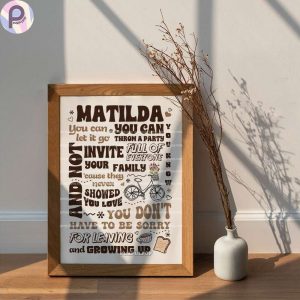 Matilda Lyrics Harry Styles Poster