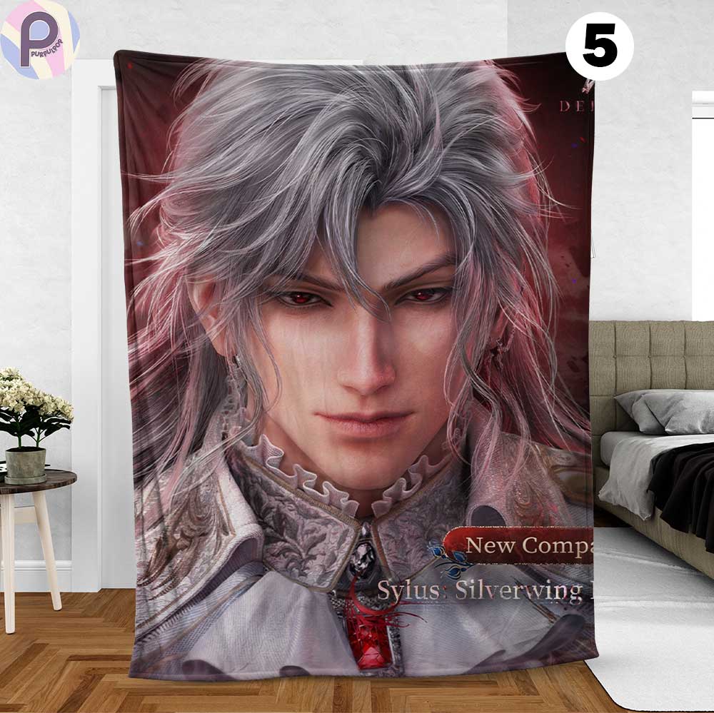 Sylus Silverwing Fiend Love and Deepspace Blanket Sylus Silverwing Fiend Love and Deepspace Blanket