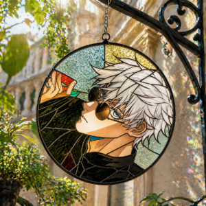 Gojo Satoru Jujutsu Kaisen Glass Suncatcher
