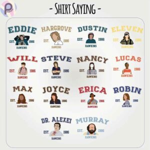 Stranger Things Characters Name One Last Adventure Shirt