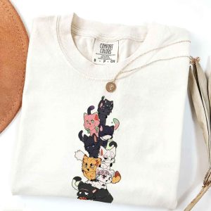Comfort Colors Hashira Cat Version Demon Slayer Kitmesu no Yaiba Shirt