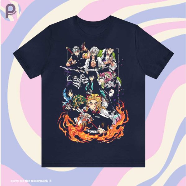 Demon Slayer All Characters, Kitmetsu No Yaiba Shirt