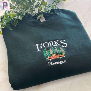 Forks Washington Embroidered Shirt