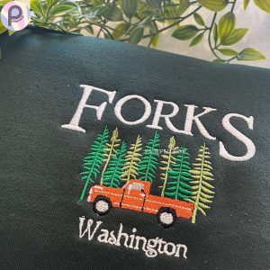 Forks Washington Embroidered Shirt