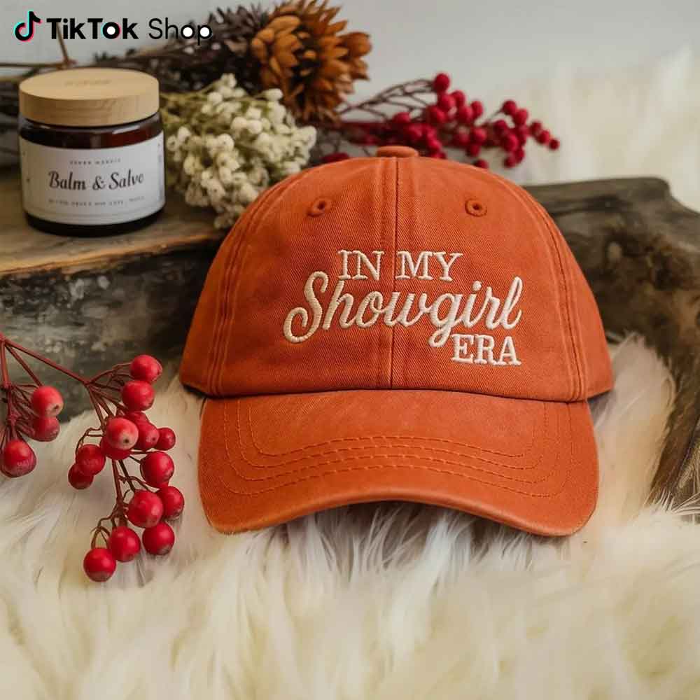 In My Showgirl Era Embroidered Washed Hat In My Showgirl Era Embroidered Washed Hat