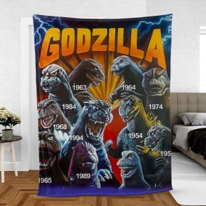 Godzilla Movies Blanket