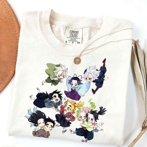 Comfort Colors Hashira Chibi Demon Slayer Kitmesu no Yaiba Shirt