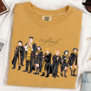 Comfort Colors Demon Slayer In Harry Potter House Shirt