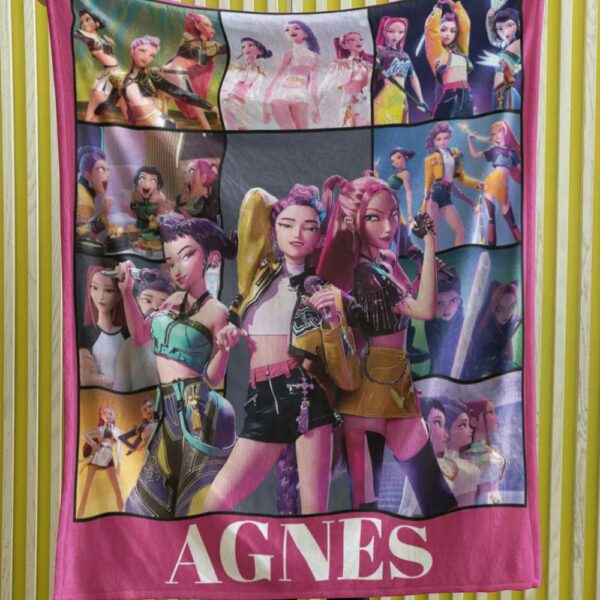Custom Name Hunrix Kpop Blanket