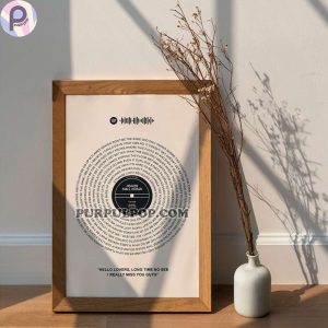 Niall Horan Custom Lyrics Poster With Code