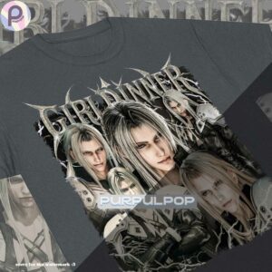 Sephiroth Girl Dinner Final Fantasy Metal Shirt