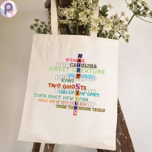 Harry Styles Crosswords Tote Bag