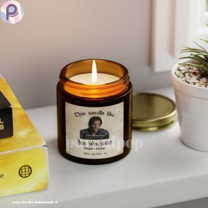 Sam Winchester Supernatural Candle