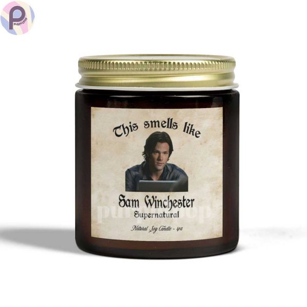 Sam Winchester Supernatural Candle