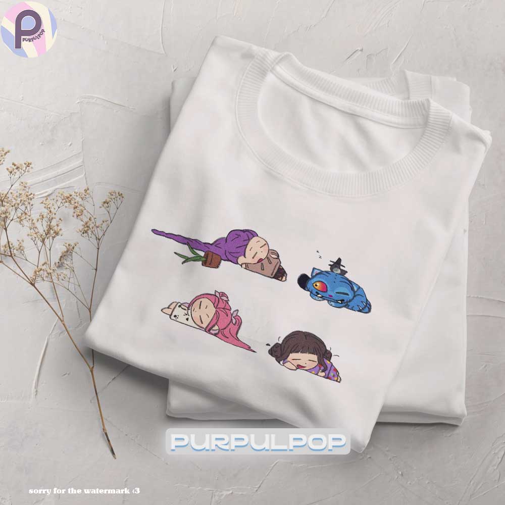 Huntrix and Derpy Tiger Kpop Demon Hunters Shirt Huntrix and Derpy Tiger Kpop Demon Hunters Shirt