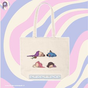 Huntrix and Derpy Tiger Kpop Demon Hunters Tote Bag