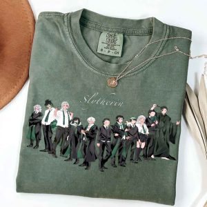 Comfort Colors Demon Slayer In Harry Potter House Shirt