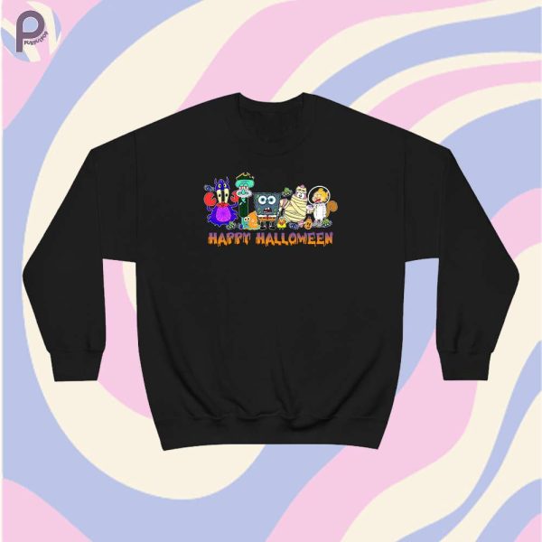 Halloween Cartoons Balloon Tee Sweatshirt Hoodie