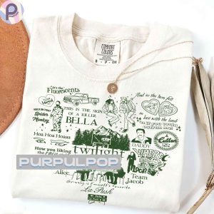Comfort Colors Twilight Saga Quote and Icon Heart Shape Shirt