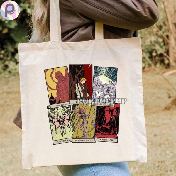 Stranger Things Monster Tarot Cards Tote Bag