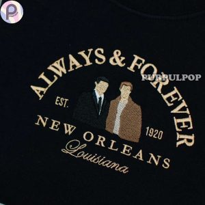 New Orleans Vampire Diaries Embroidered Shirt