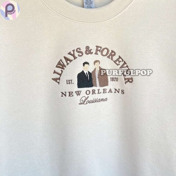 New Orleans Vampire Diaries Embroidered Shirt