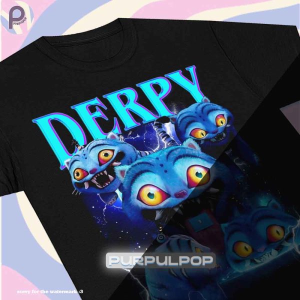Derpy Blue Tiger Vintage Kpop Demon Hunters Shirt