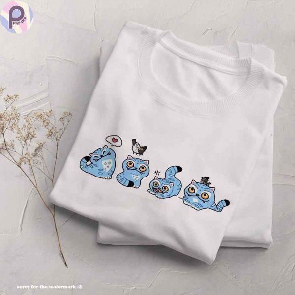 Cute Derpy Tiger Art Kpop Demon Hunters Shirt