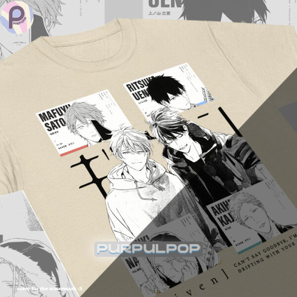 Given Ritsuka Mafuyu Haruki Akihiko Manga Shirt