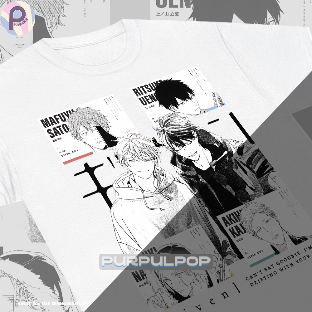 Given Ritsuka Mafuyu Haruki Akihiko Manga Shirt Given Ritsuka Mafuyu Haruki Akihiko Manga Shirt